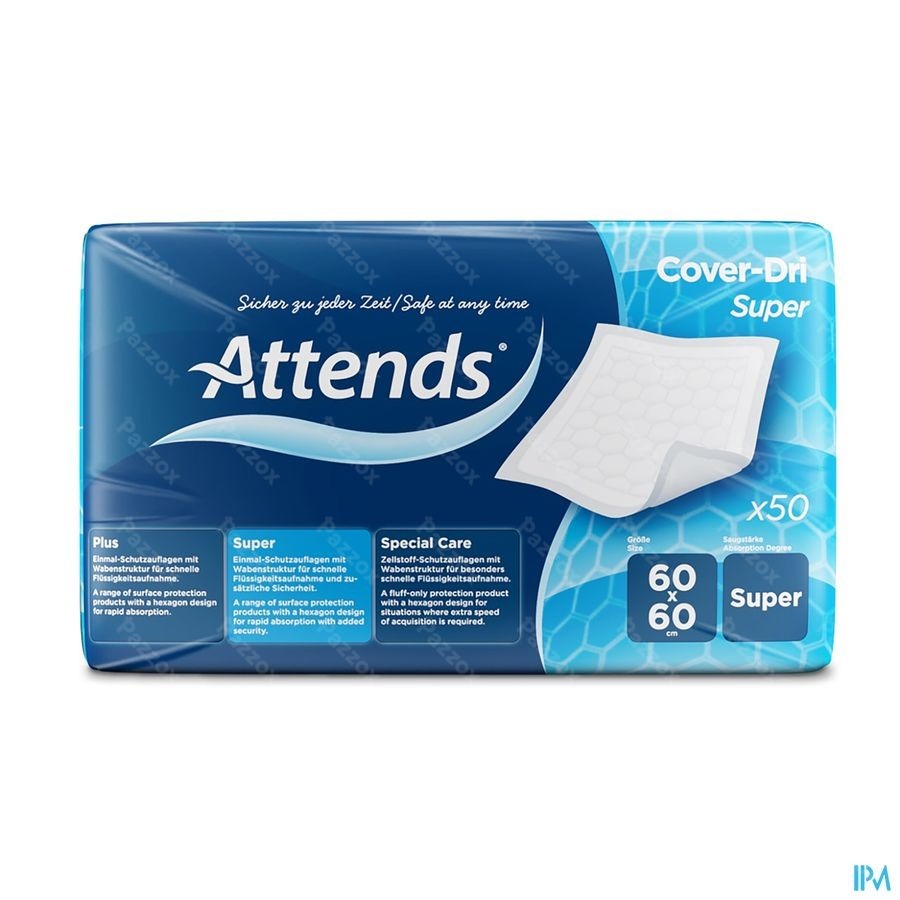 Attends Cover Dri Super Onderleg Nf 60x 60cm 1x50
