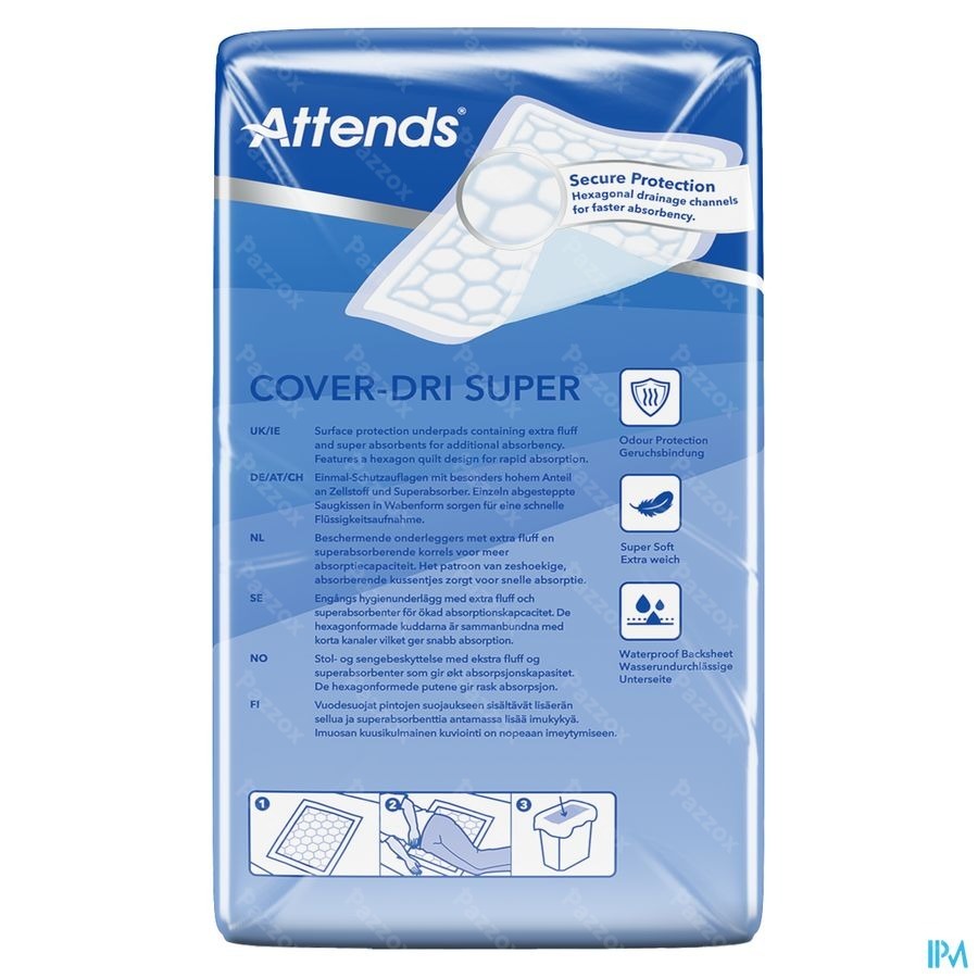 Attends Cover Dri Super Onderleg Nf 60x 60cm 1x50