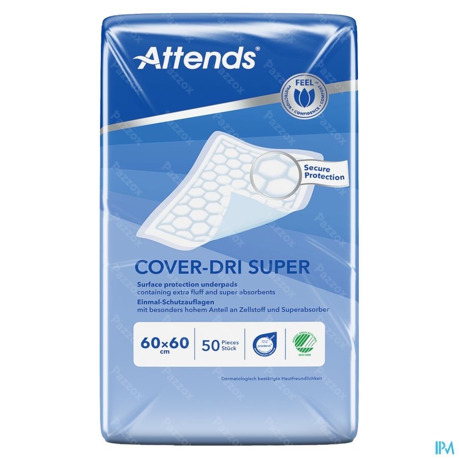 Attends Cover Dri Super Onderleg Nf 60x 60cm 1x50