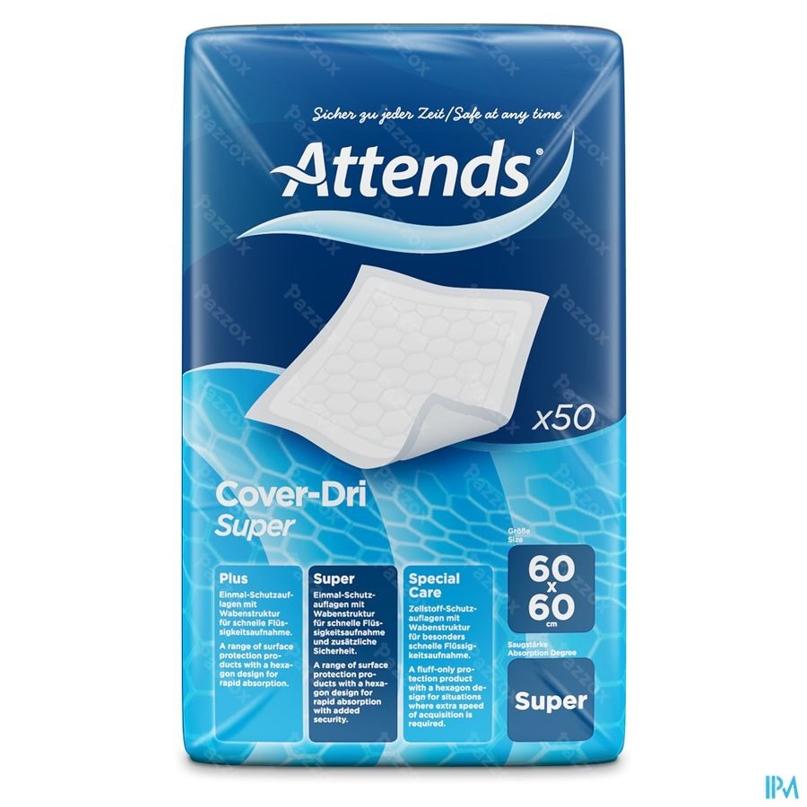 Attends Cover Dri Super Onderleg Nf 60x 60cm 1x50