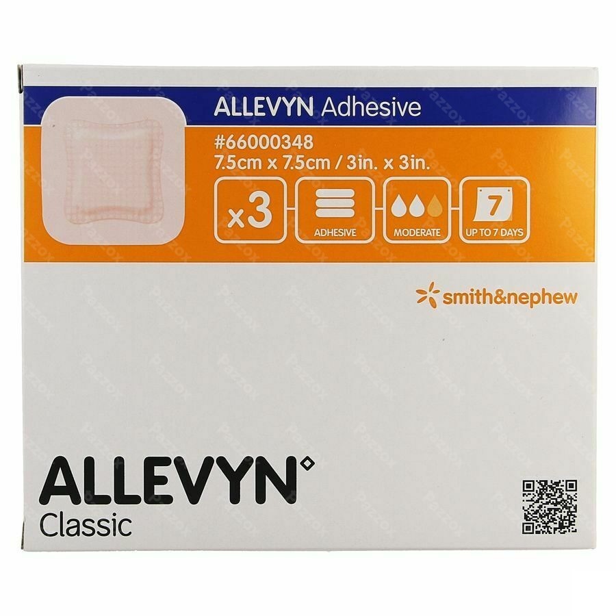 Allevyn Adh Verb Hydrocel. 7,5x 7,5cm 3 66000348