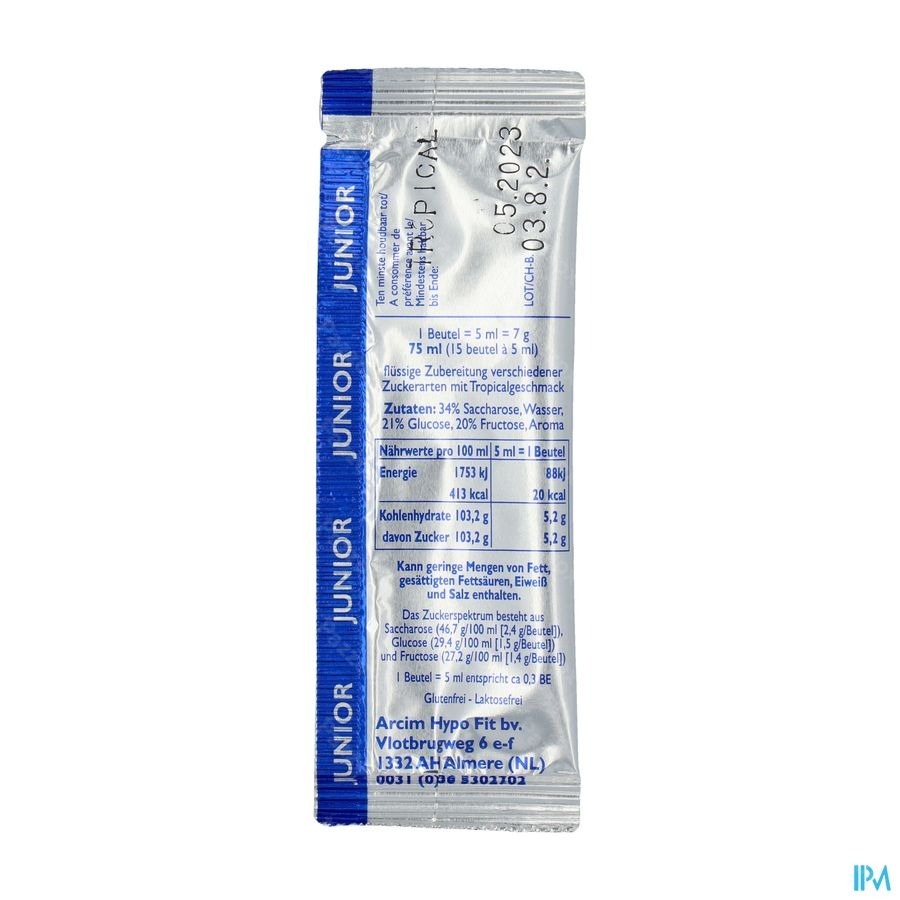 Hypo-fit Junior Direct Energy Tropifrut.zakje12x7g