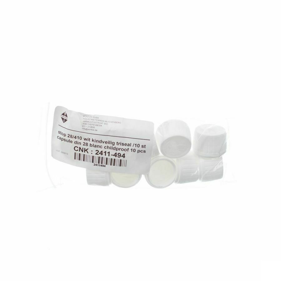 Capsule Din 28 Wit Kinderveiligiheid 10 Pontos