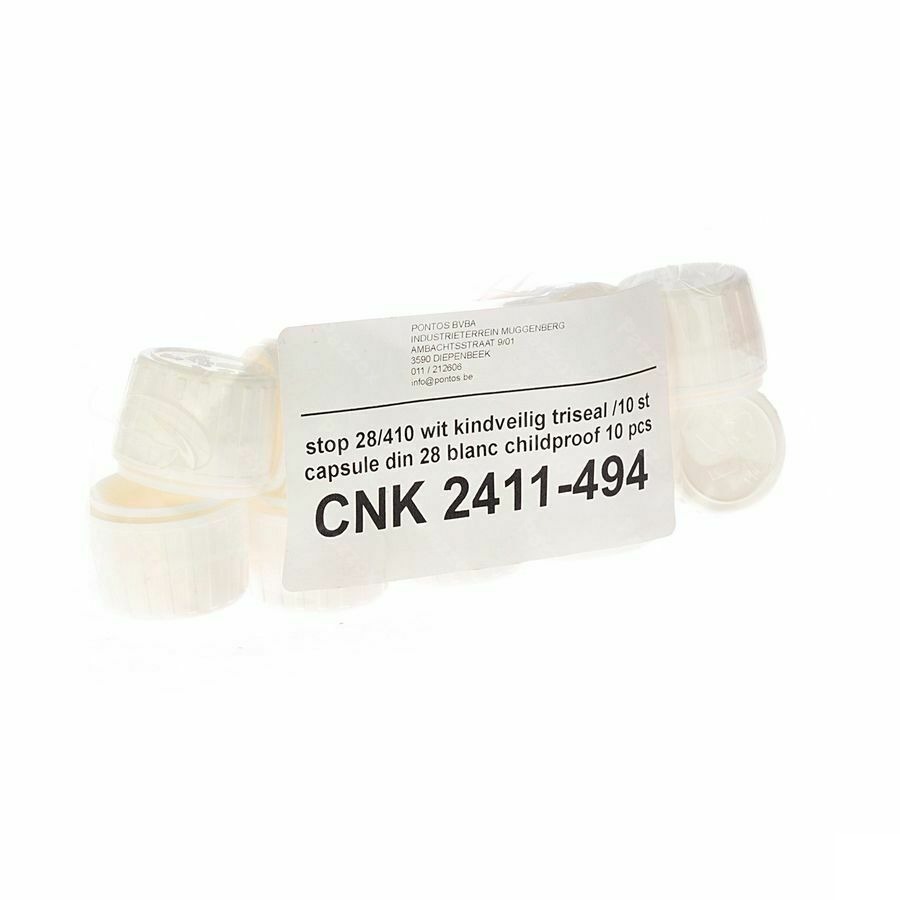 Capsule Din 28 Wit Kinderveiligiheid 10 Pontos