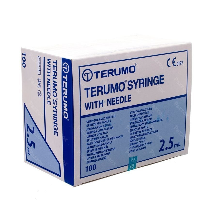 Terumo Spuit 2,5ml Met Naald 23g 1 100