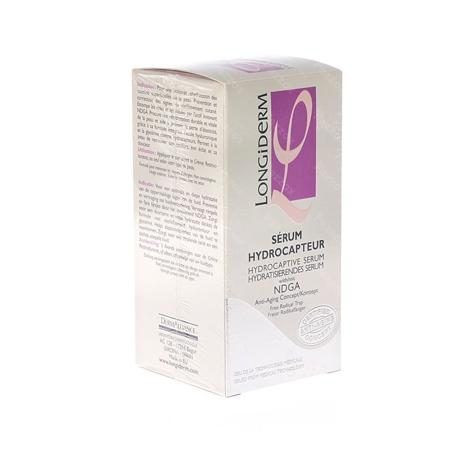 Longiderm Serum Hydrocapterend A/age Gelaat 30ml