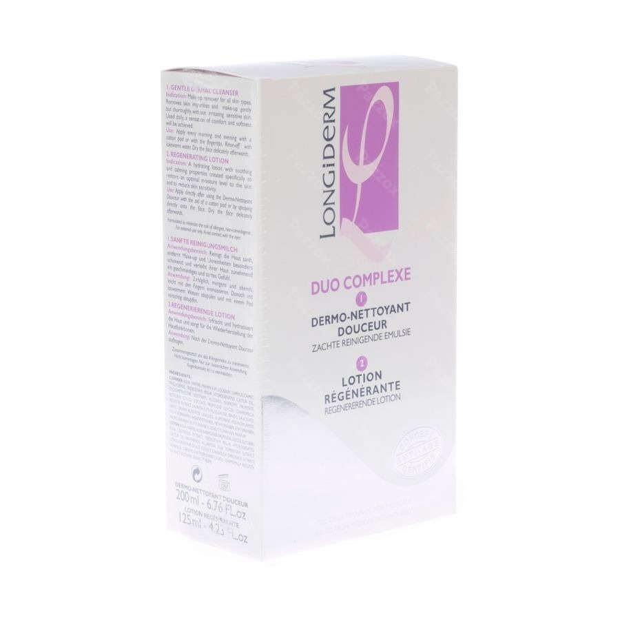 Longiderm Duo Complex Lotion 125ml+rein.melk 200ml
