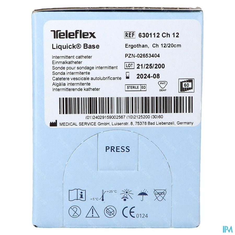 Liquick Base Ergoth.blaassonde Ch12 20cm 60 630112
