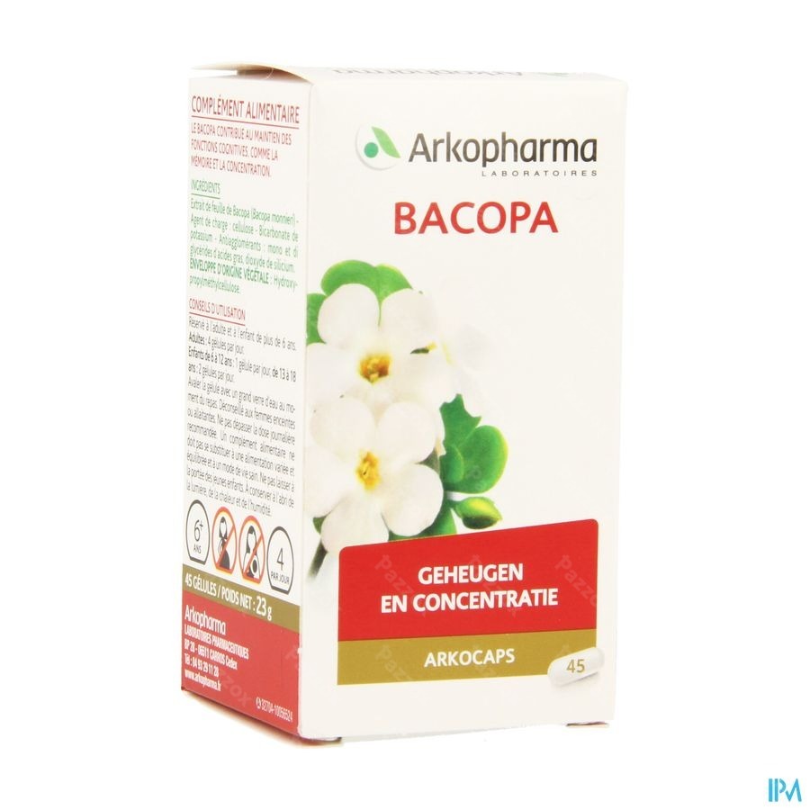 Arkocaps Bacopa Plantaardig 45