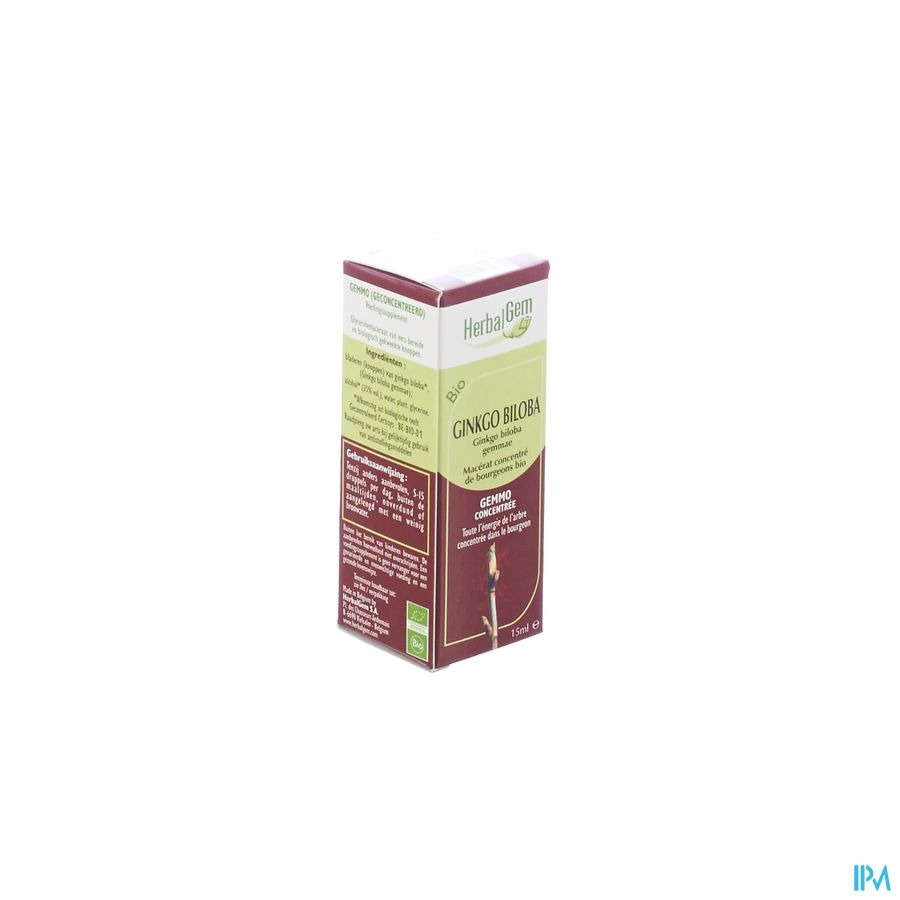 Herbalgem Ginkgo Biloba Maceraat 15ml