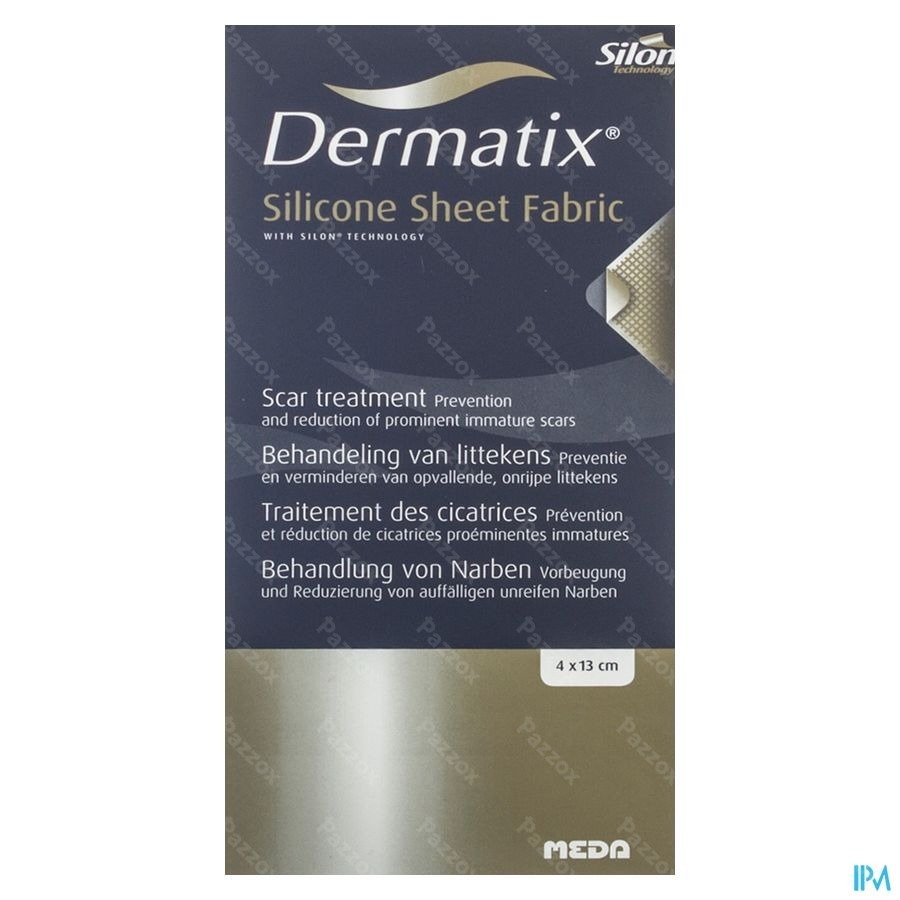 Dermatix Silicone Sheet Fabric Adh 4x13cm 1