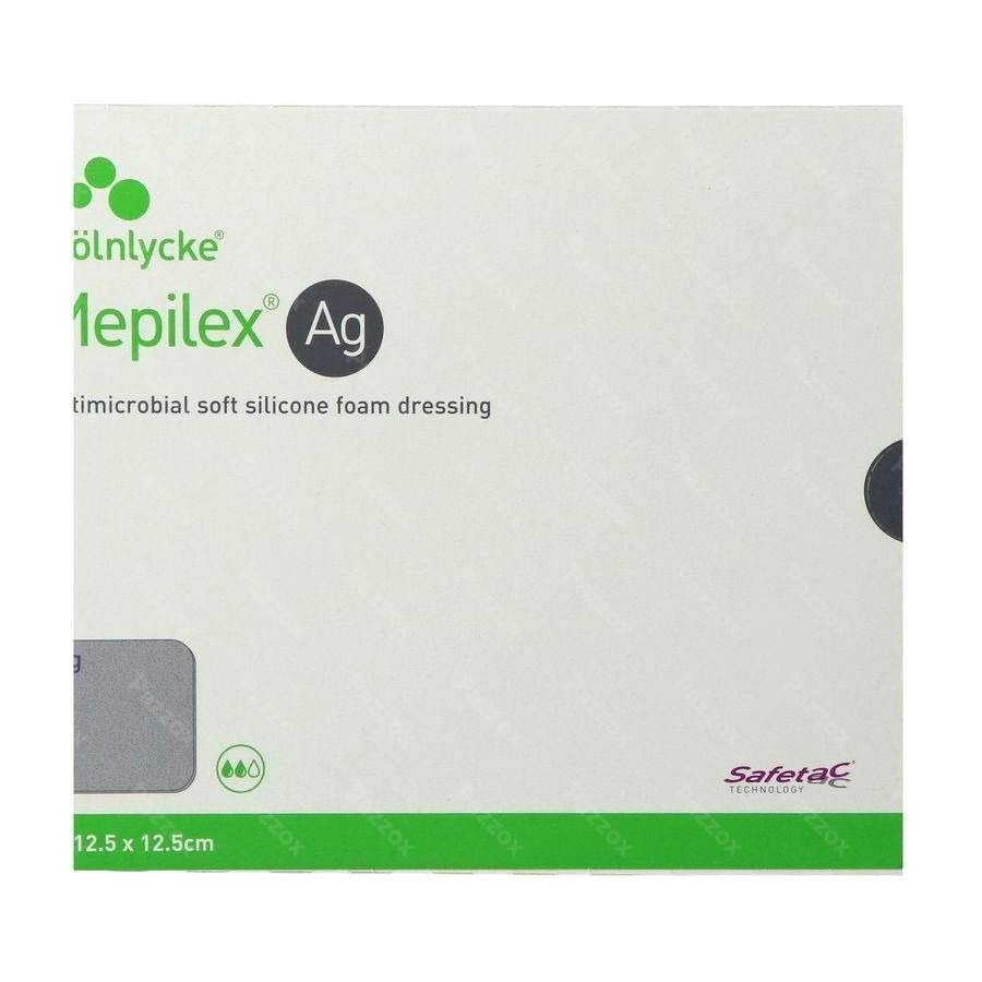 Mepilex Ag Verband Steriel 12,5x12,5cm 5 287121