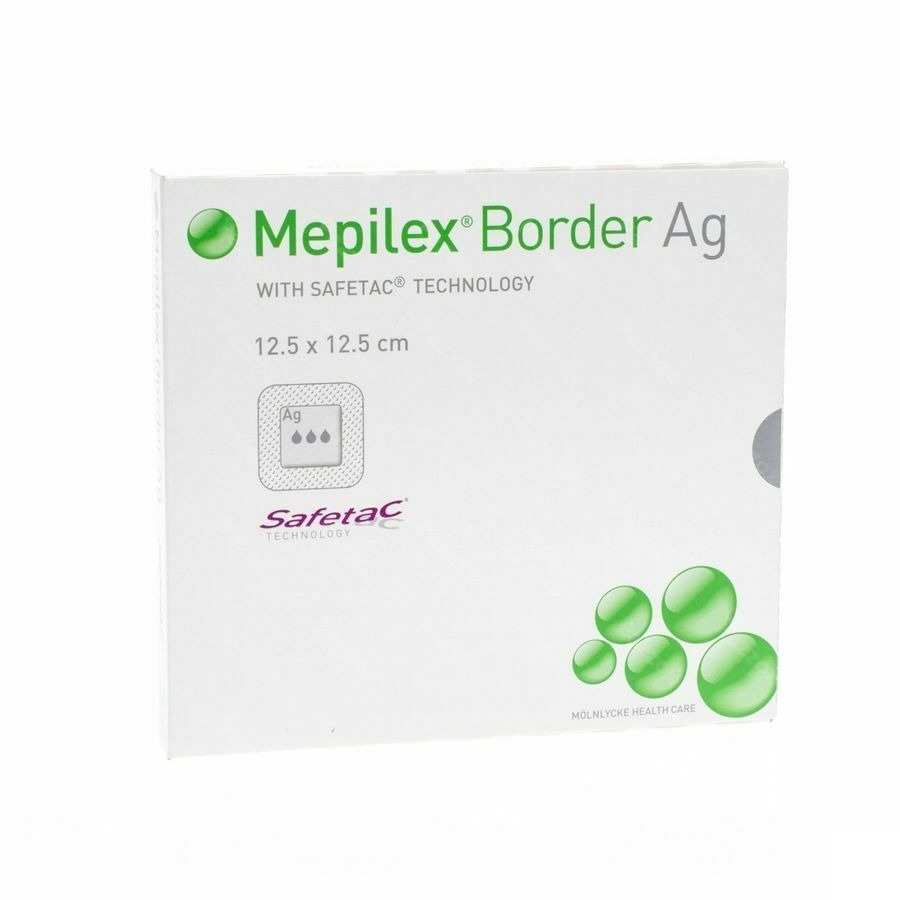 Mepilex Ag Verband Steriel 12,5x12,5cm 5 287121