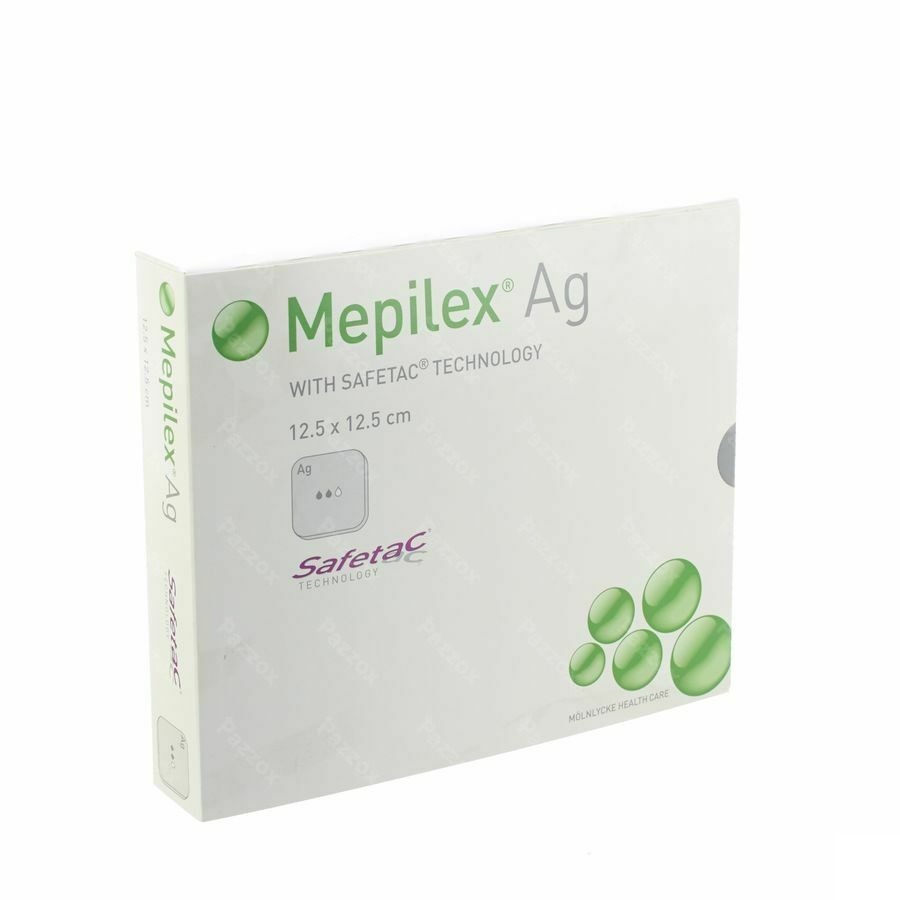 Mepilex Ag Verband Steriel 12,5x12,5cm 5 287121