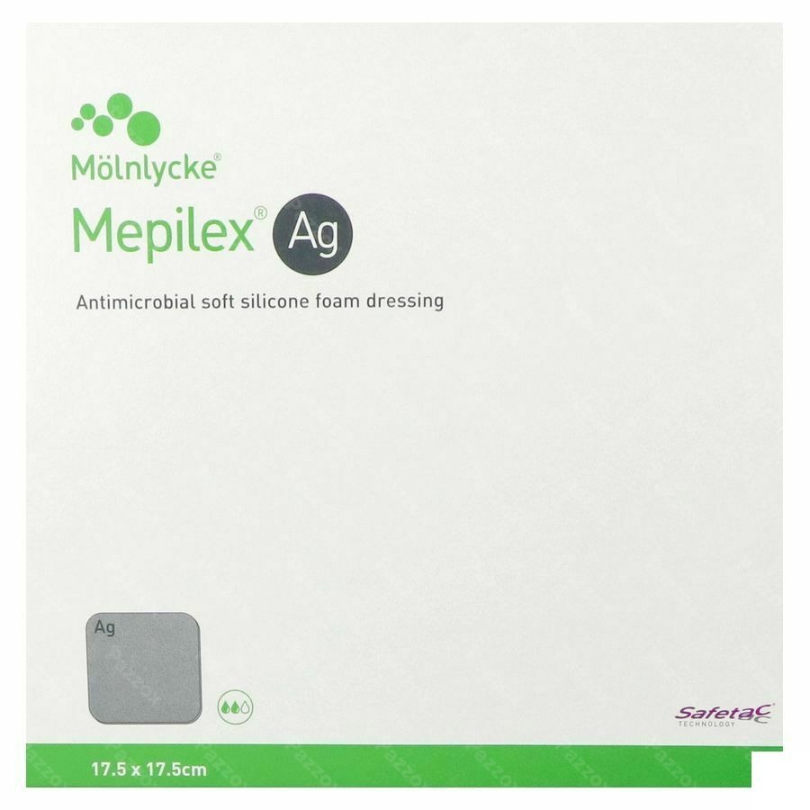 Mepilex Ag Verband Steriel 17,5x17,5cm 5 287321