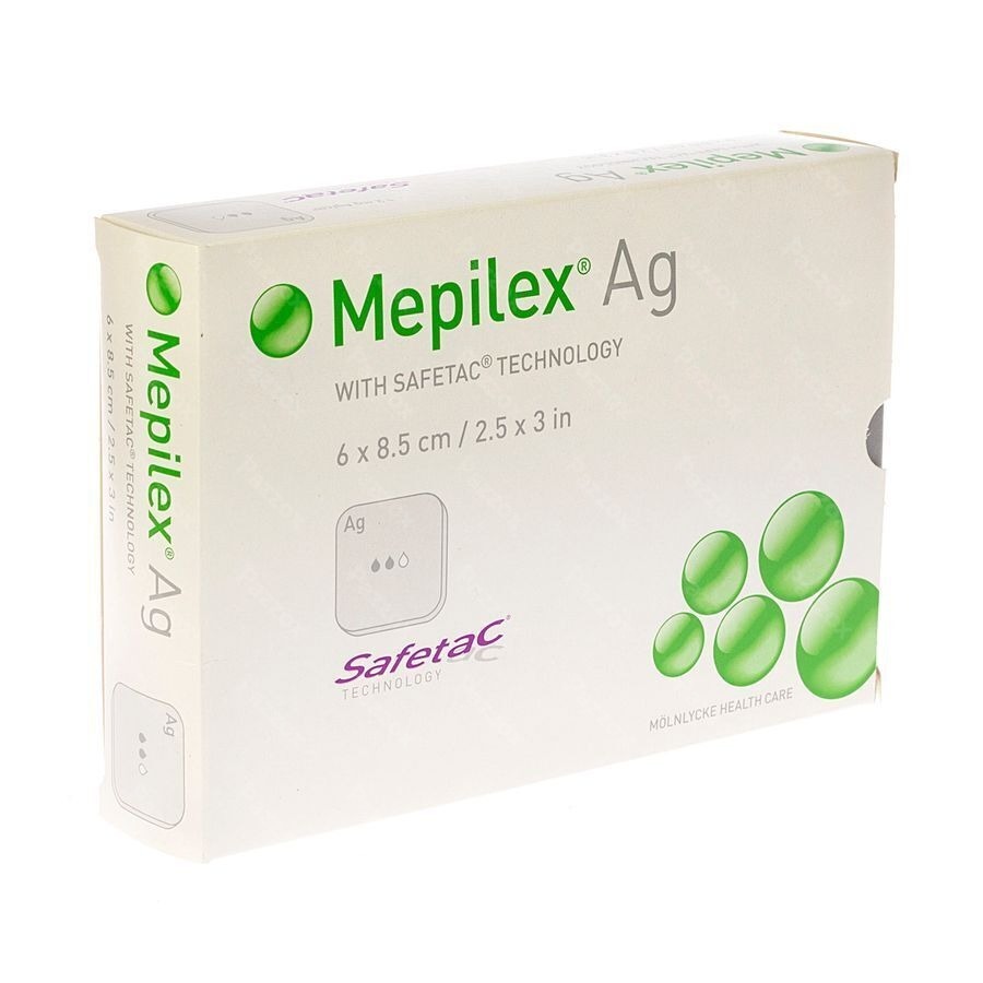 Mepilex Ag Verband Steriel 6,0x 8,5cm 5 287021