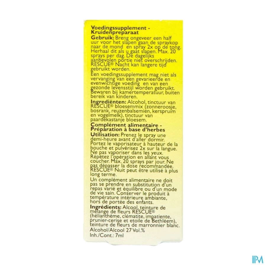 Bach Rescue Spray Nacht 7ml
