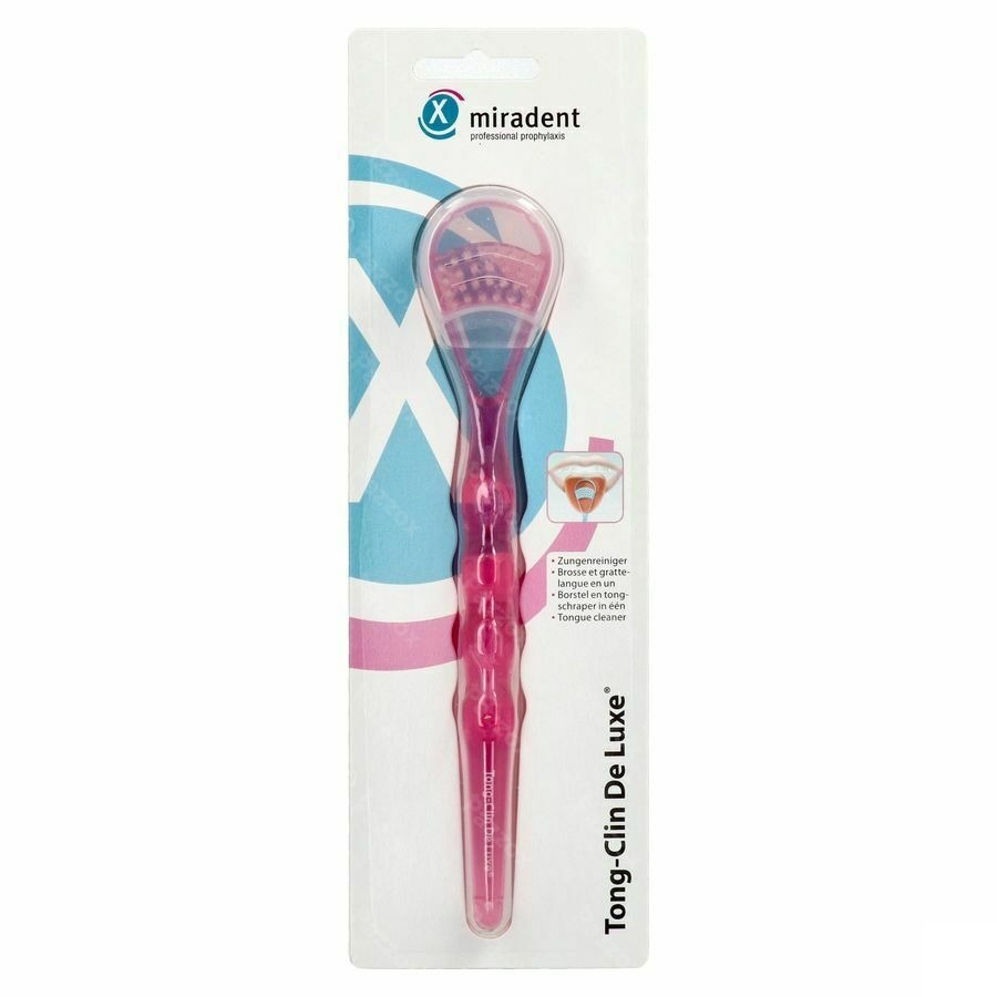 Miradent Tongschraper Deluxe Roze
