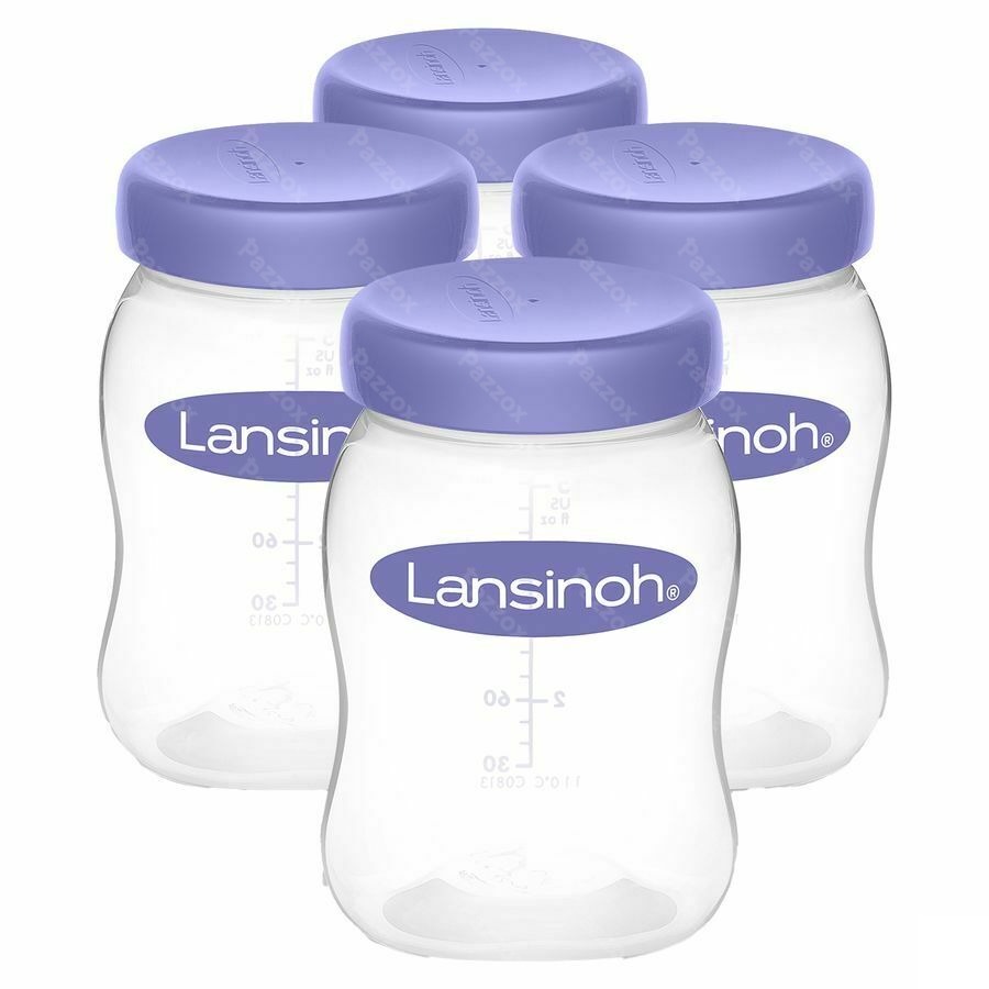 Lansinoh Bewaarflesjes Voor Moedermelk 4 Stuks