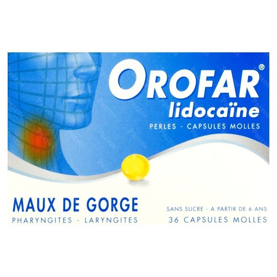Orofar Lidocaine Parels Zachte Caps 36