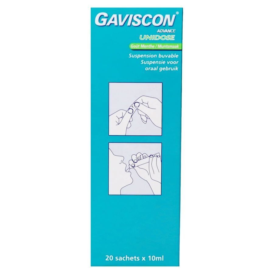Gaviscon Advance Orale Susp. Munt Ud Zakje 20x10ml