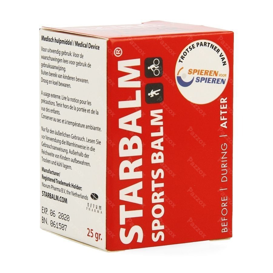 Starbalm Sportbalsem Rood 25g
