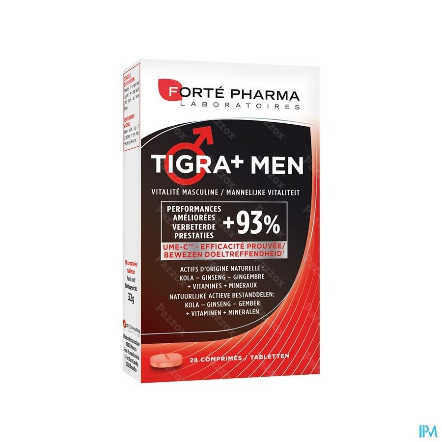 Forté Pharma Energie Tigra+ Men Mannelijke Vitaliteit 28 Tabletten