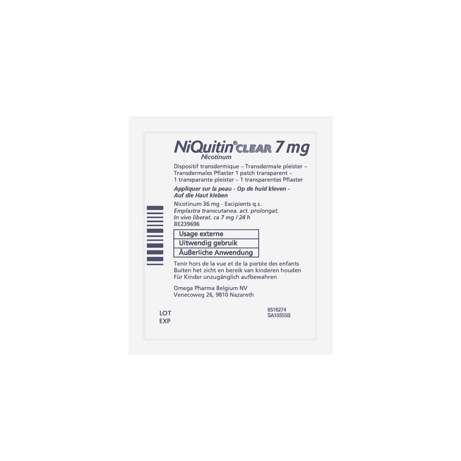 Niquitin Clear Patches 14 X 7mg