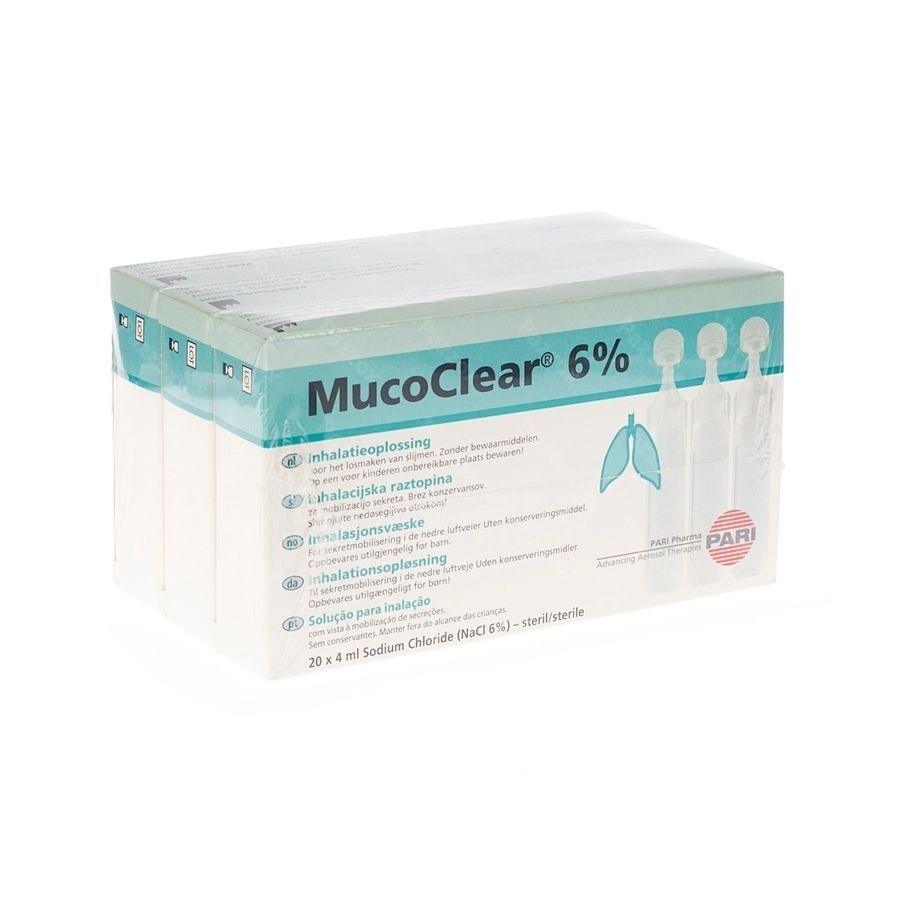Mucoclear 6% Nacl Amp 60x4ml