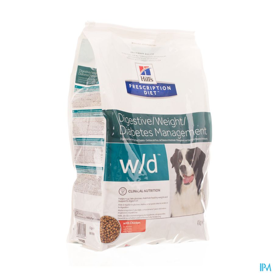 Hills Prescrip.diet Canine Wd 4kg 6658r afbeelding 1