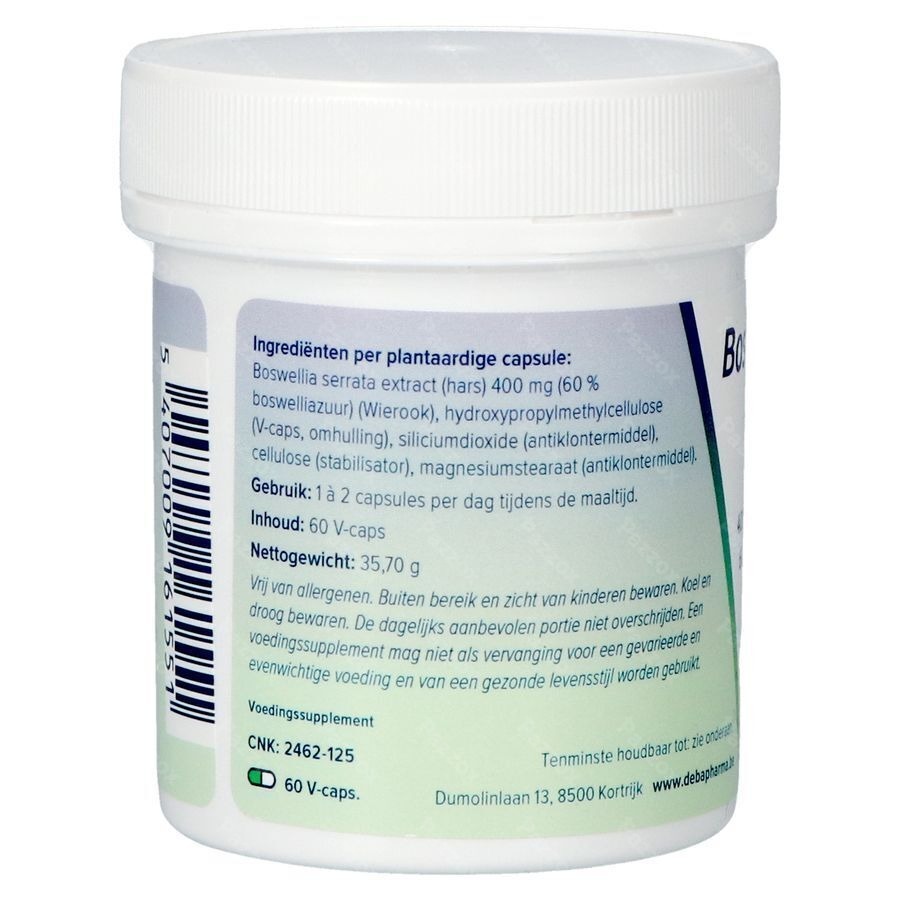 Boswellia Extract 400mg Caps 60 Deba
