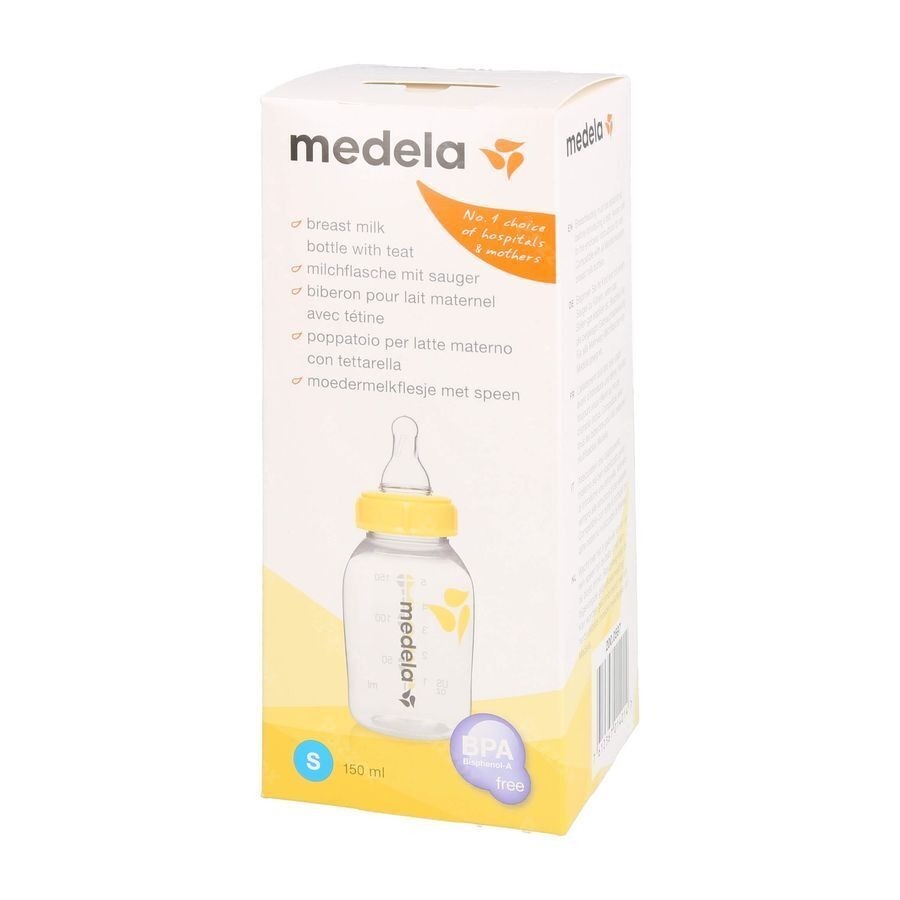 Medela Fles Moedermelk Plast Met Speen Slow Flow