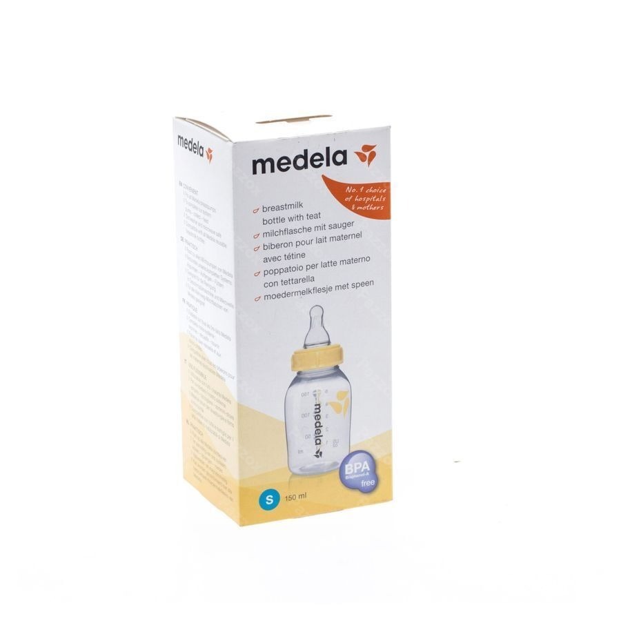 Medela Fles Moedermelk Plast Met Speen Slow Flow