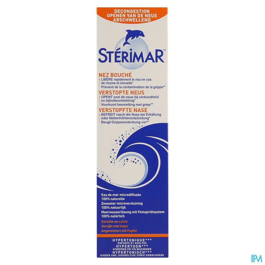 Sterimar Hypertonisch Neusspray 100ml afbeelding 1