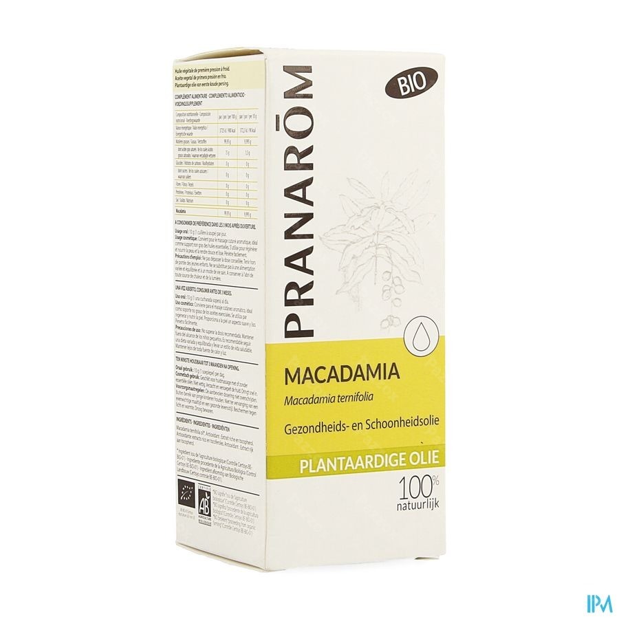Pranarôm Plantaardige Olie Macadamia Bio 50ml