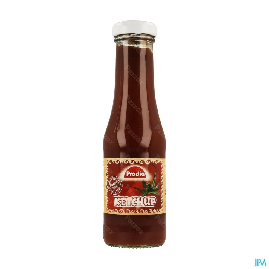 Prodia Ketchup Z/toevoeg.suiker 320ml 5035 Revogan