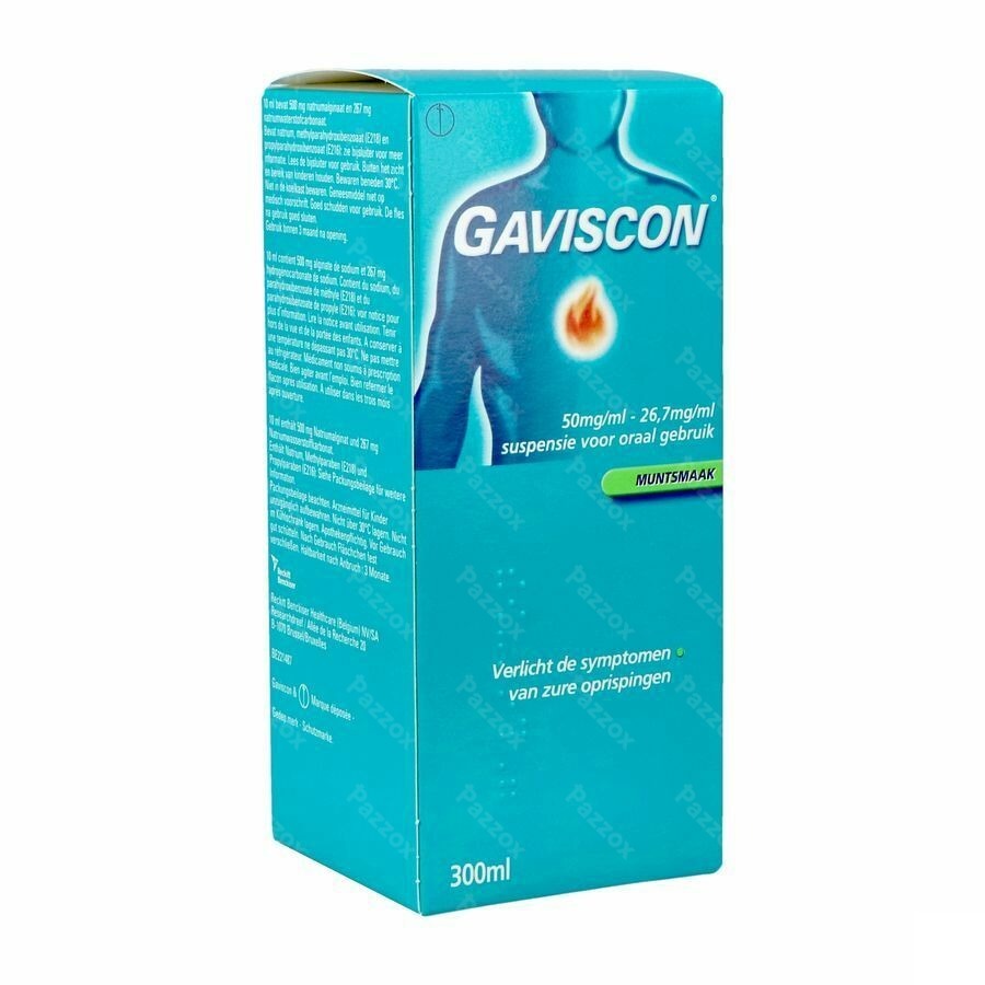 Gaviscon Menthe Munt Susp Buv 300ml