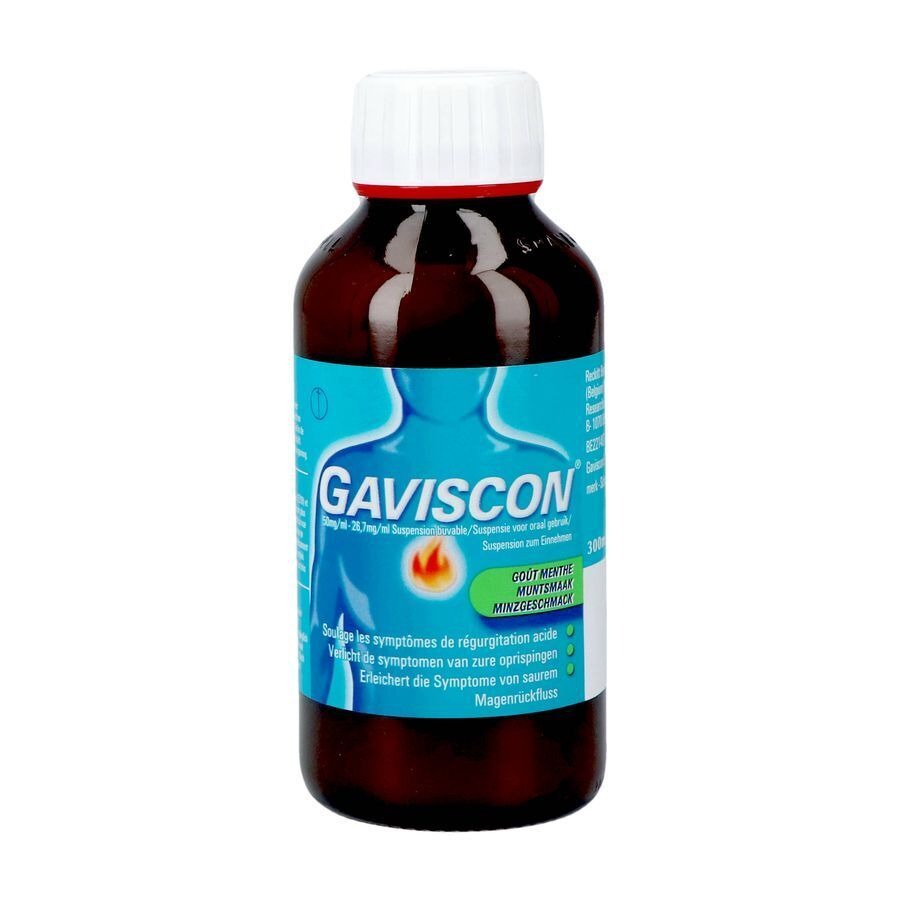 Gaviscon Menthe Munt Susp Buv 300ml