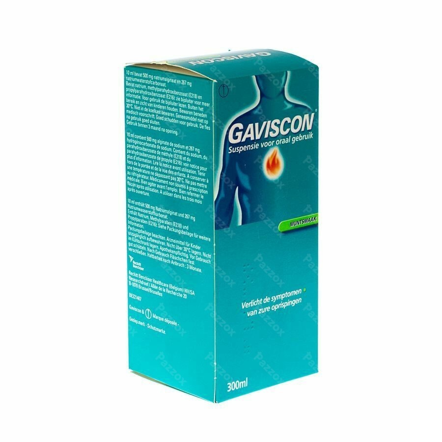 Gaviscon Menthe Munt Susp Buv 300ml