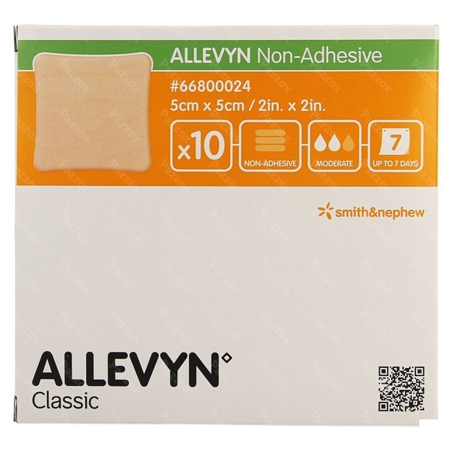 Allevyn Non Adh Verb Hydrocel. 5x 5cm 10 66800024