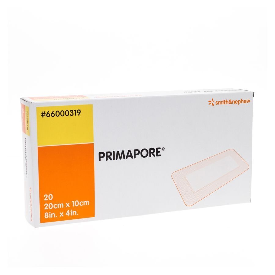 Primapore S&n Verb Post-op 20cmx10cm 20 66000319