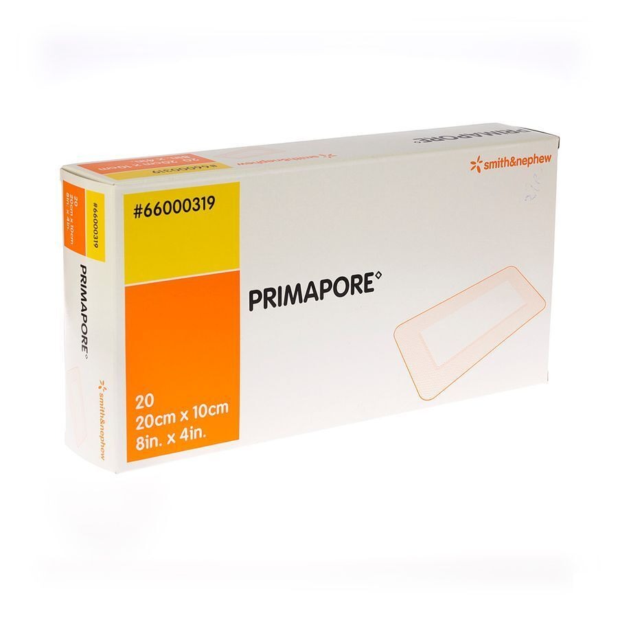Primapore S&n Verb Post-op 20cmx10cm 20 66000319