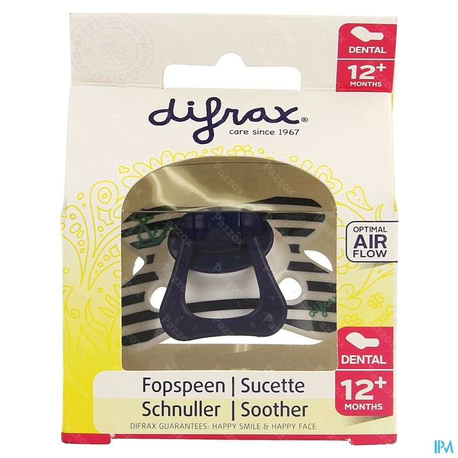 Difrax Fopspeen Dental Semi Filled +12m 346
