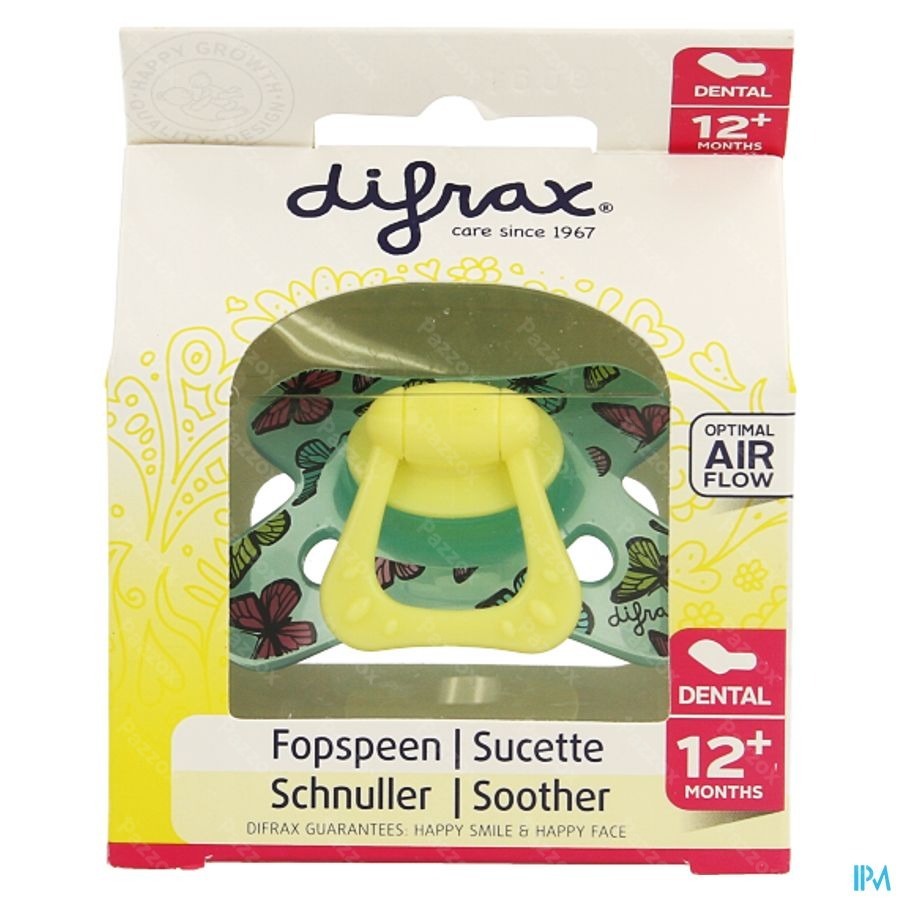 Difrax Fopspeen Dental Semi Filled +12m 346