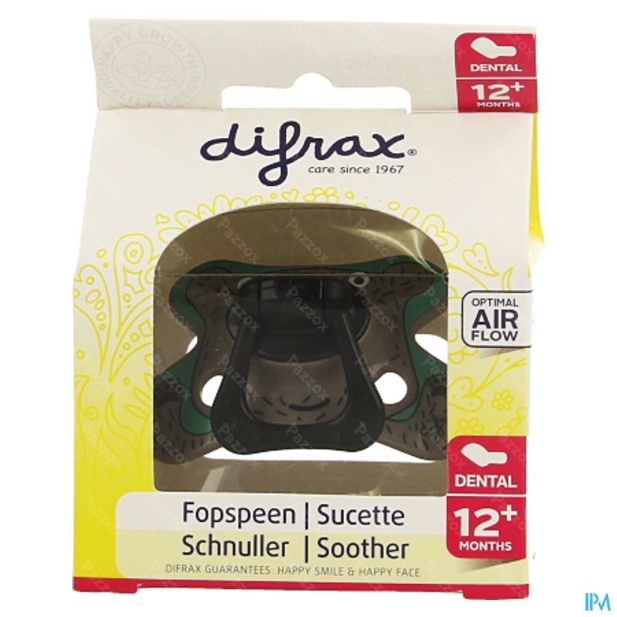 Difrax Fopspeen Dental Semi Filled +12m 346