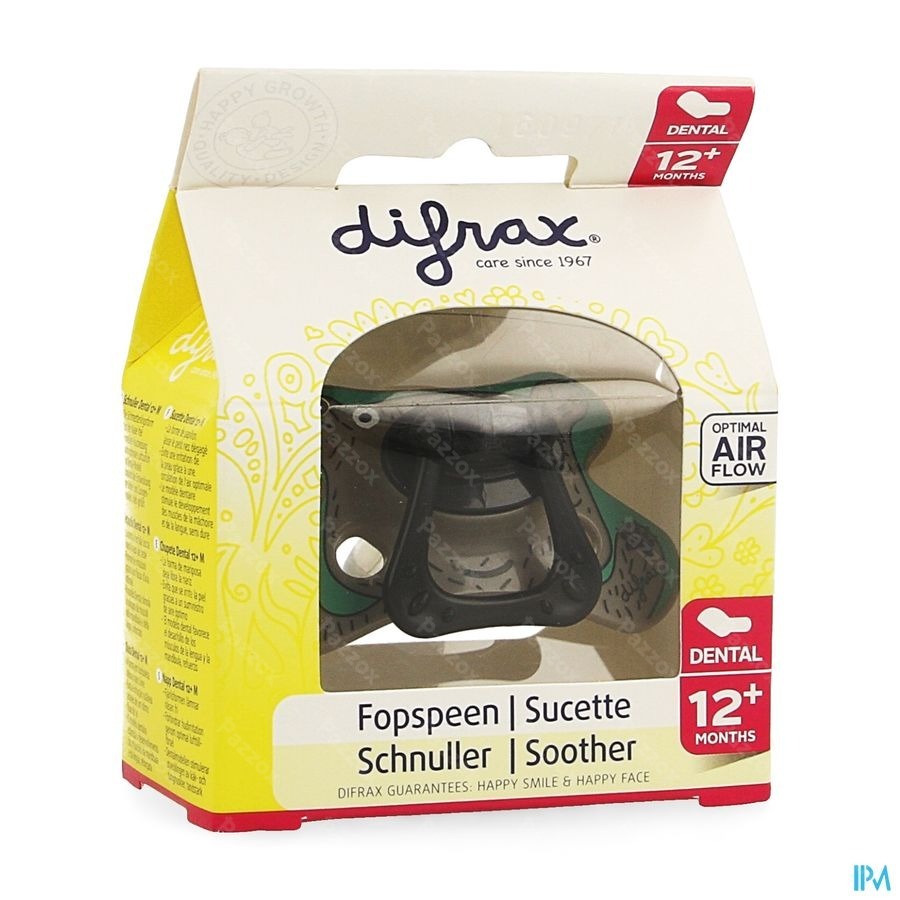 Difrax Fopspeen Dental Semi Filled +12m 346