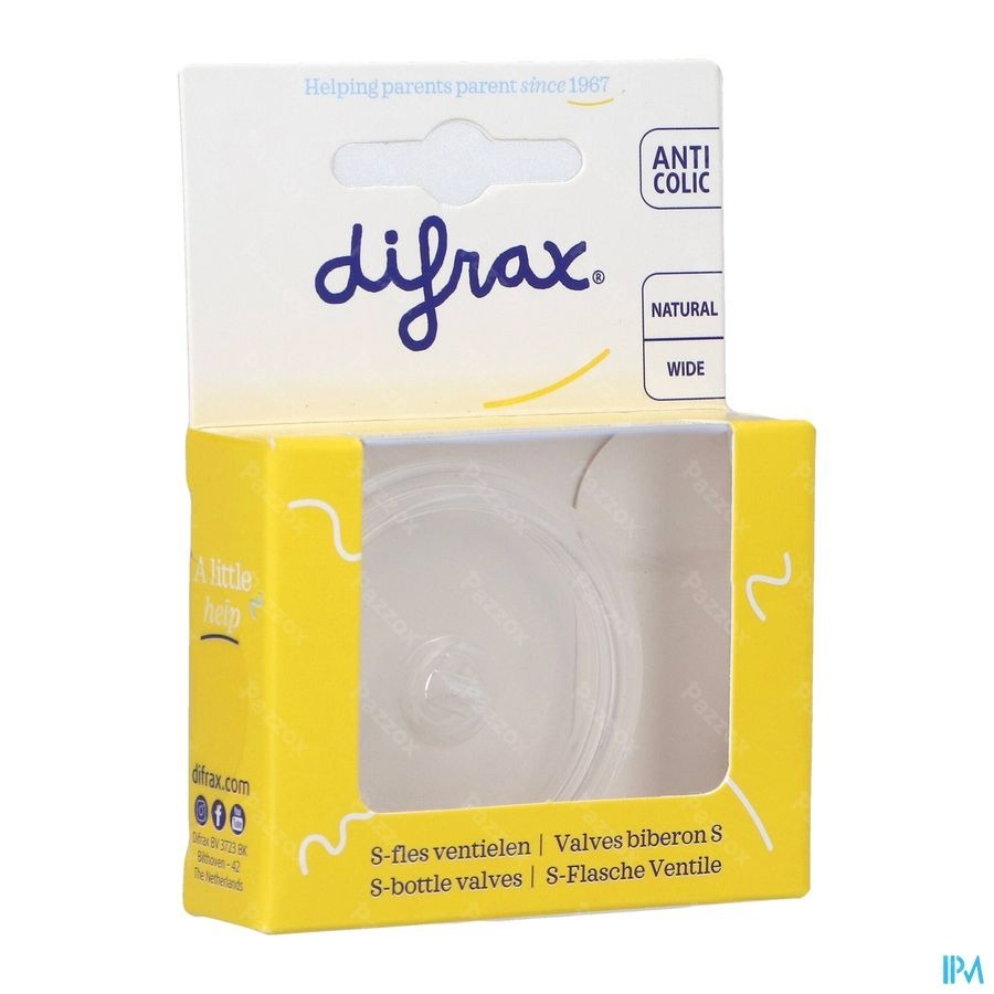 Difrax S-fles Ventiel 2 Stuks