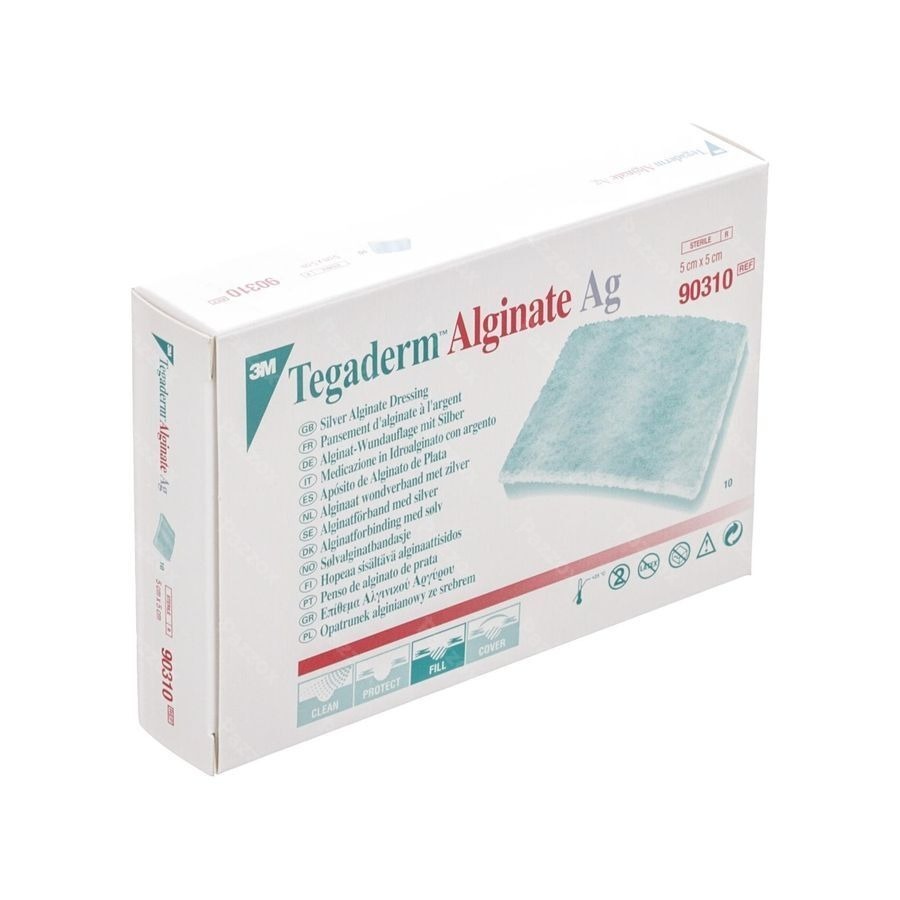 Tegaderm Alginate Ag 5cmx 5cm 10 90310