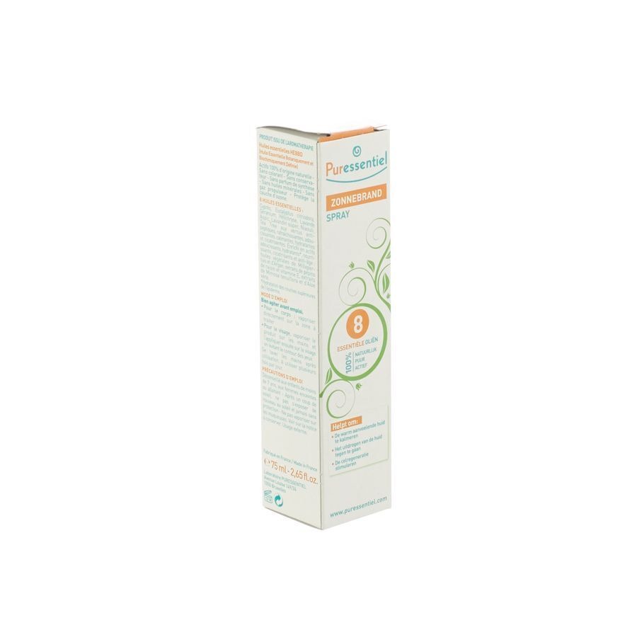 Puressentiel Zonnebrand Spray 8 Ess Olie 75ml