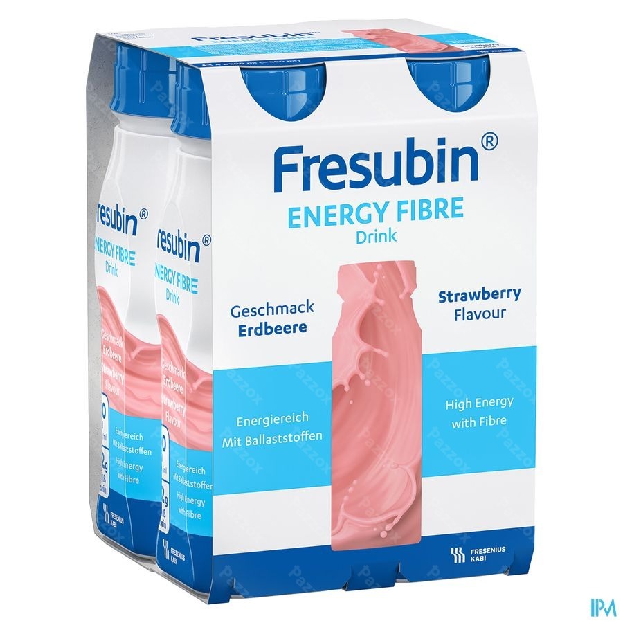 Fresubin Energy Fibre Drink 200ml Fraise/aardbei